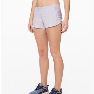 Lululemon speed up short 2.5” Lilac size 2